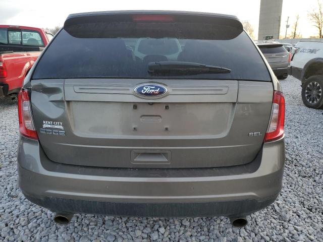 2FMDK3JC7EBA71137 - 2014 FORD EDGE SEL GRAY photo 6