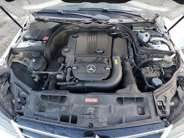 WDDGF4HB3EG210249 - 2014 MERCEDES-BENZ C 250 WHITE photo 11