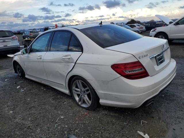 WDDGF4HB3EG210249 - 2014 MERCEDES-BENZ C 250 WHITE photo 2