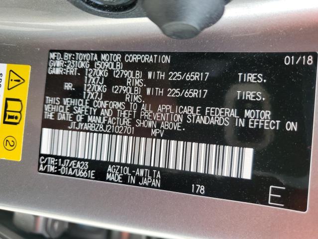 JTJYARBZ8J2102701 - 2018 LEXUS NX 300 BASE Gümüş foto 13