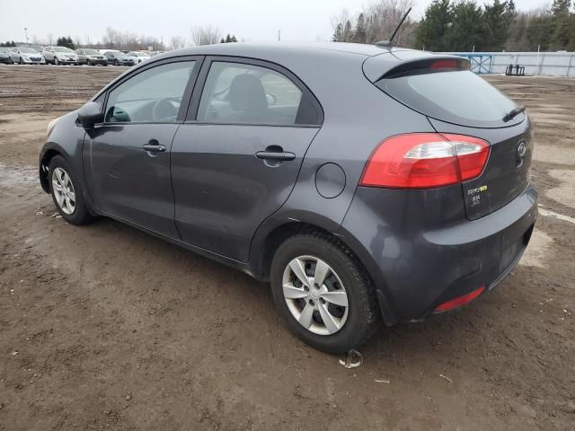 KNADM5A3XD6765048 - 2013 KIA RIO LX GRAY photo 2