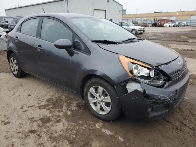 KNADM5A3XD6765048 - 2013 KIA RIO LX GRAY photo 4