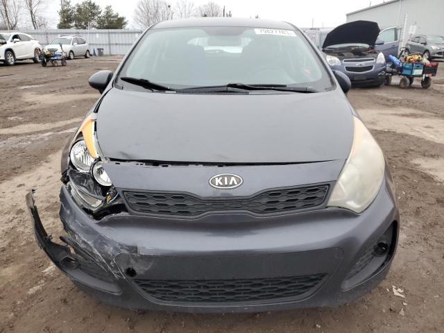 KNADM5A3XD6765048 - 2013 KIA RIO LX GRAY photo 5