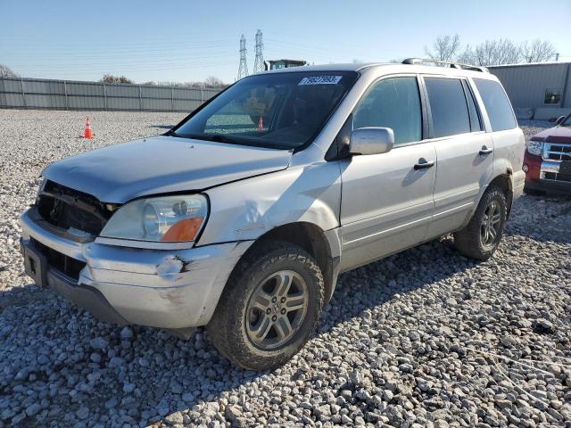 2HKYF18463H613522 - 2003 HONDA PILOT EX SILVER photo 1