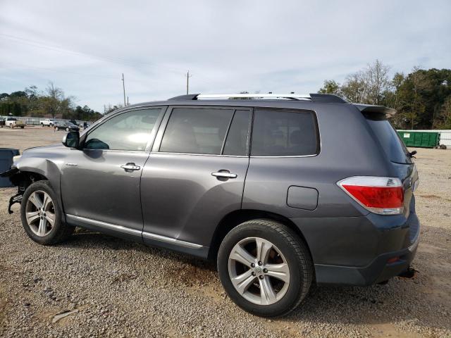 5TDYK3EH0DS112071 - 2013 TOYOTA HIGHLANDER LIMITED GRAY photo 2