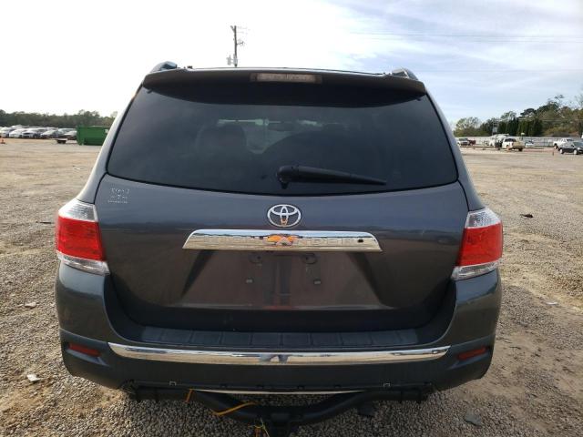 5TDYK3EH0DS112071 - 2013 TOYOTA HIGHLANDER LIMITED GRAY photo 6