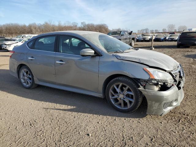 3N1AB7AP4DL789137 - 2013 NISSAN SENTRA S GRAY photo 4