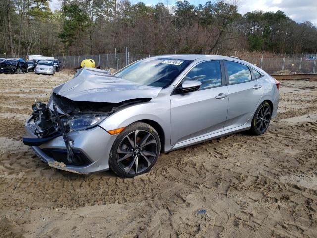 2HGFC2F86LH503138 - 2020 HONDA CIVIC SPORT SILVER photo 1