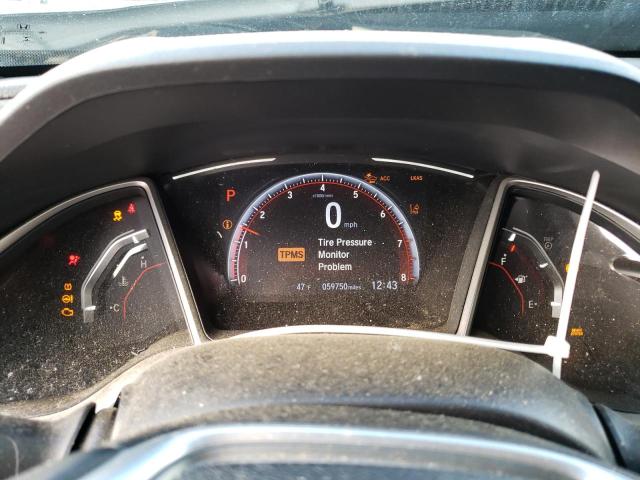 2HGFC2F86LH503138 - 2020 HONDA CIVIC SPORT SILVER photo 9