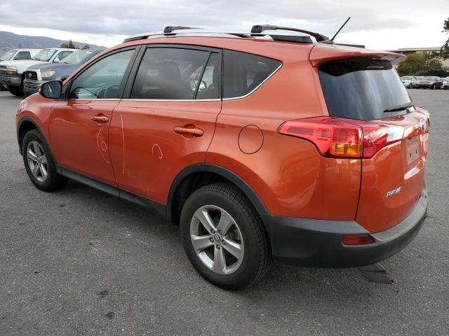 2T3RFREV8FW402769 - 2015 TOYOTA RAV4 XLE ORANGE photo 2