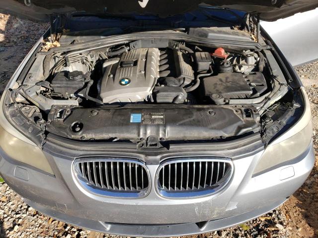 WBANE73547CM52904 - 2007 BMW 530 I GRAY photo 11