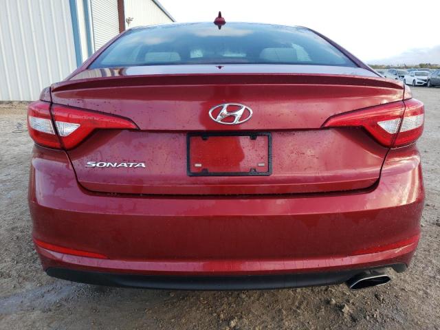 5NPE24AFXGH419609 - 2016 HYUNDAI SONATA SE RED photo 6