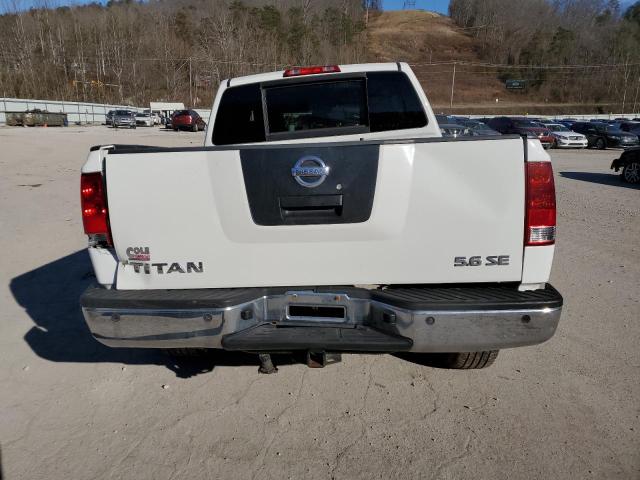 1N6BA07B67N242427 - 2007 NISSAN TITAN XE WHITE photo 6