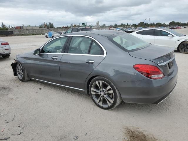 55SWF4JB6HU192441 - 2017 MERCEDES-BENZ C 300 GRAY photo 2