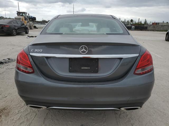 55SWF4JB6HU192441 - 2017 MERCEDES-BENZ C 300 GRAY photo 6