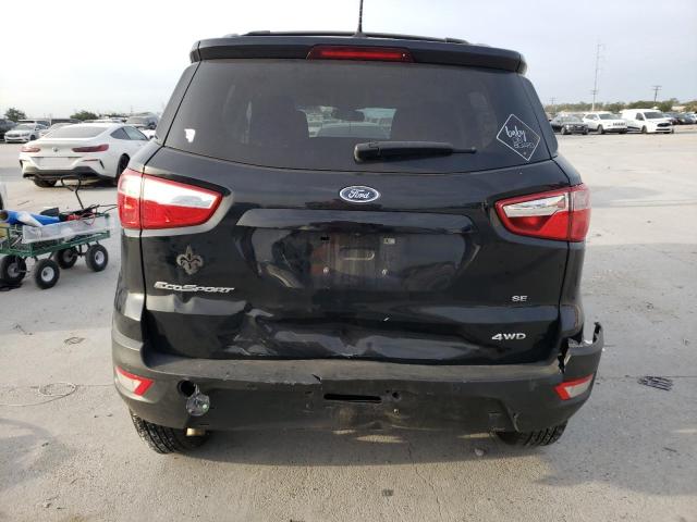 MAJ6S3GL0KC250562 - 2019 FORD ECOSPORT SE BLACK photo 6