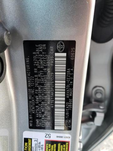 4T1G11AK0PU761529 - 2023 TOYOTA CAMRY SE NIGHT SHADE SILVER photo 12