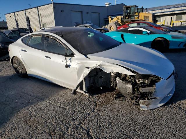 5YJSA1E58MF441446 - 2021 TESLA MODEL S 白色 照片 4