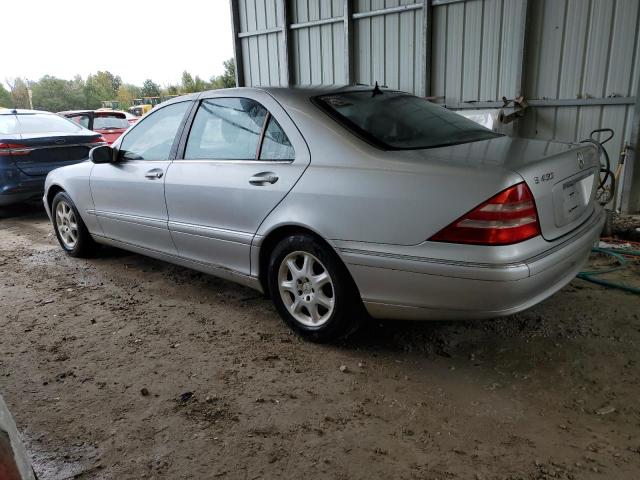 WDBNG70J42A236181 - 2002 MERCEDES-BENZ S 430 SILVER photo 2