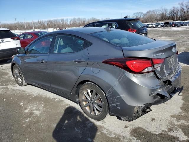 5NPDH4AEXEH515657 - 2014 HYUNDAI ELANTRA SE GRAY photo 2