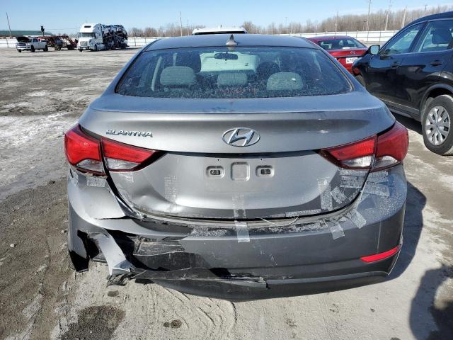 5NPDH4AEXEH515657 - 2014 HYUNDAI ELANTRA SE GRAY photo 6