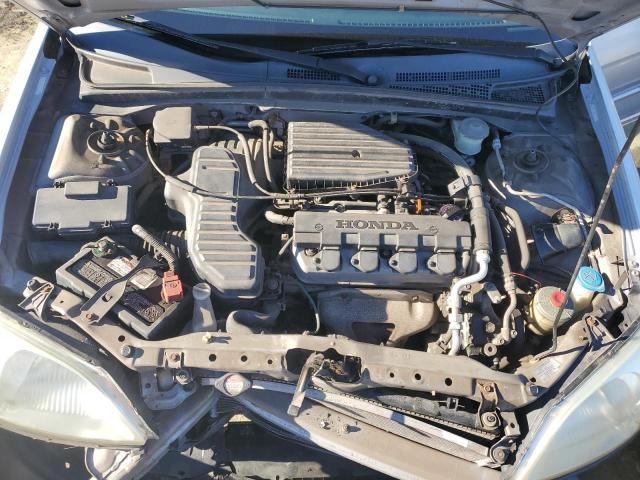 2HGES16552H575641 - 2002 HONDA CIVIC LX SILVER photo 11