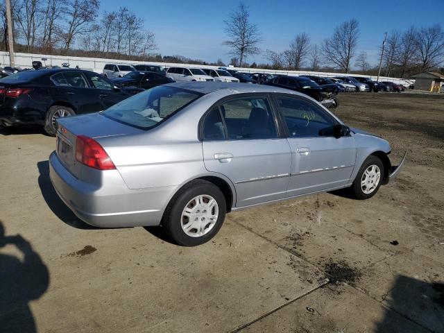 2HGES16552H575641 - 2002 HONDA CIVIC LX SILVER photo 3