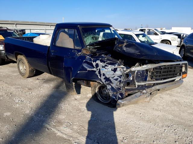 1B7FD14H0DS413194 - 1983 DODGE D-SERIES D150 BLUE photo 4