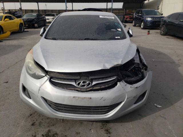 5NPDH4AE9DH348061 - 2013 HYUNDAI ELANTRA GLS SILVER photo 5