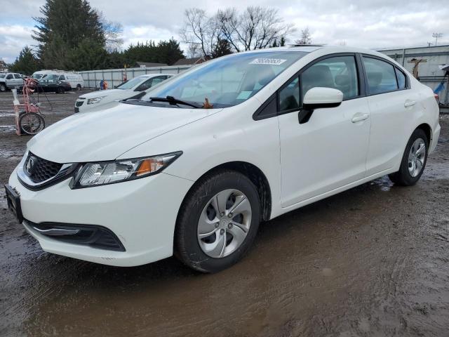 2HGFB2F56EH508870 - 2014 HONDA CIVIC LX WHITE photo 1