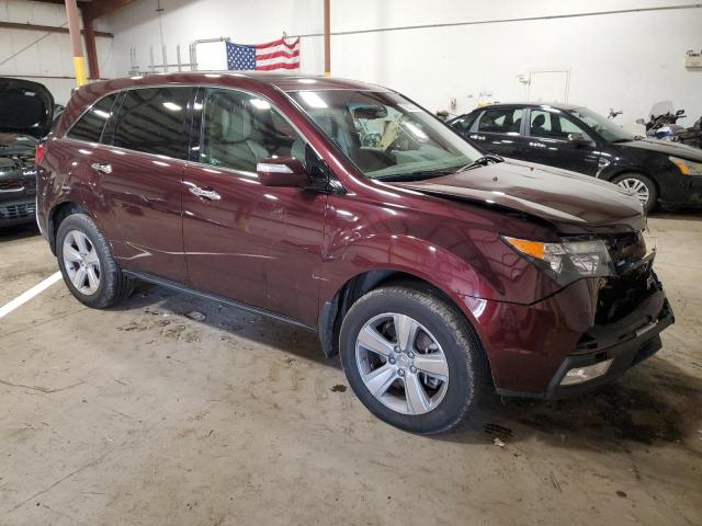 2HNYD2H65AH518978 - 2010 ACURA MDX TECHNOLOGY BURGUNDY photo 4