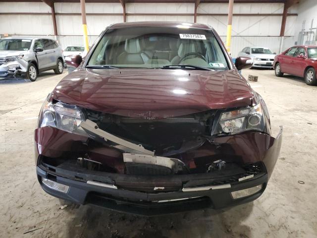 2HNYD2H65AH518978 - 2010 ACURA MDX TECHNOLOGY BURGUNDY photo 5