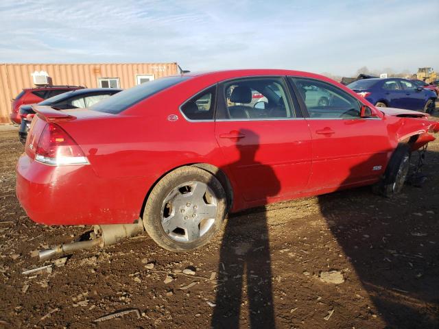 2G1WD58C989262832 - 2008 CHEVROLET IMPALA SUPER SPORT RED photo 3