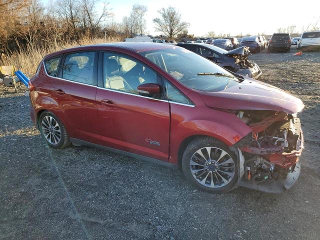 1FADP5FU7HL100746 - 2017 FORD C-MAX TITANIUM RED photo 4