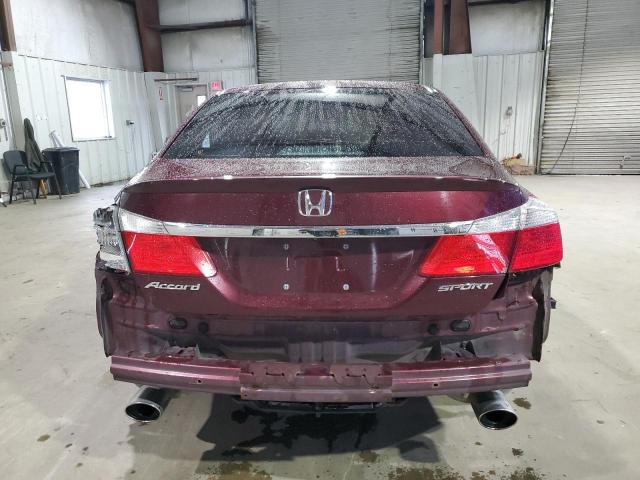 1HGCR2F53FA062045 - 2015 HONDA ACCORD SPORT BURGUNDY photo 6