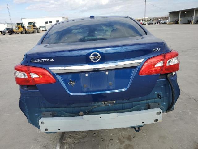 3N1AB7AP7KY243867 - 2019 NISSAN SENTRA S BLUE photo 6