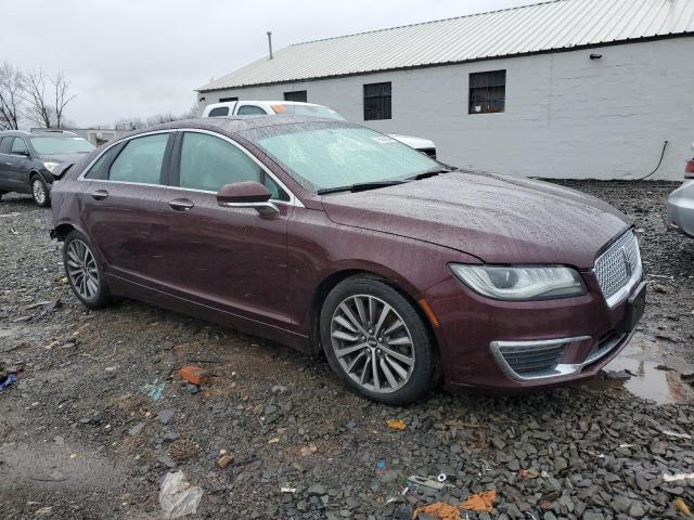 3LN6L5D90HR664314 - 2017 LINCOLN MKZ SELECT BURGUNDY photo 4