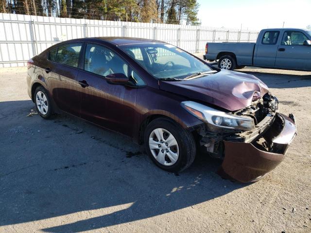 3KPFL4A78HE143317 - 2017 KIA FORTE LX BURGUNDY photo 4