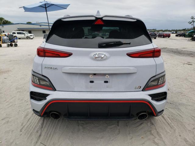 KM8KH3AC1PU006531 - 2023 HYUNDAI KONA N BASE WHITE photo 6