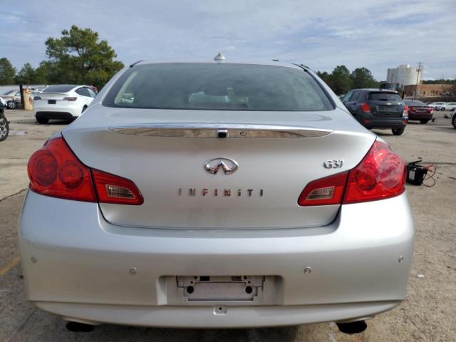 JN1CV6AP5DM722210 - 2013 INFINITI G37 BASE SILVER photo 6