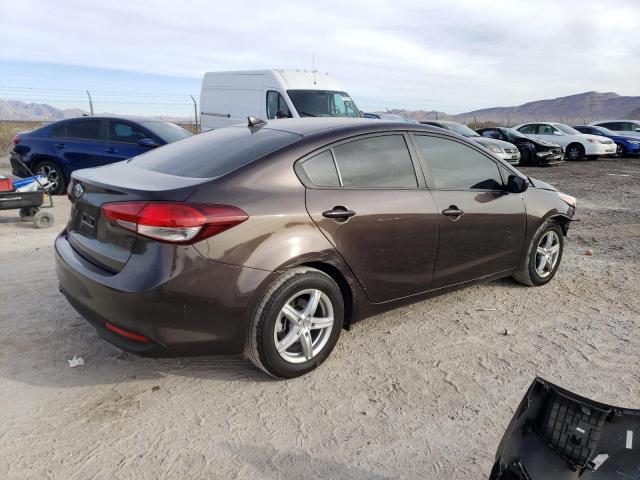 3KPFK4A77JE204374 - 2018 KIA FORTE LX BROWN photo 3