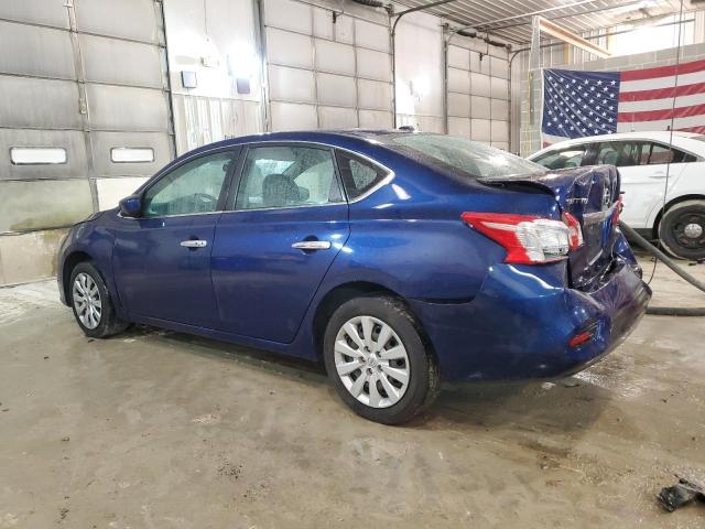 3N1AB7AP0HY316893 - 2017 NISSAN SENTRA S BLUE photo 2