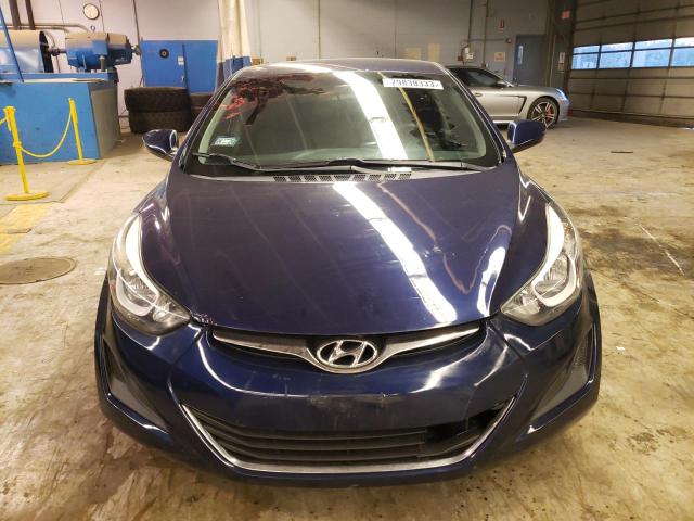 5NPDH4AE0EH465982 - 2014 HYUNDAI ELANTRA SE BLUE photo 5