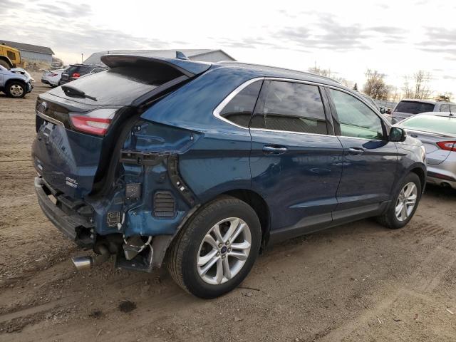 2FMPK4J95LBA34897 - 2020 FORD EDGE SEL BLUE photo 3