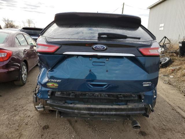 2FMPK4J95LBA34897 - 2020 FORD EDGE SEL BLUE photo 6