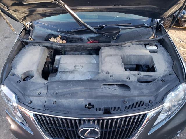 2T2BK1BA7CC126148 - 2012 LEXUS RX 350 GRAY photo 11