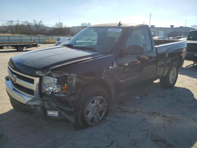 1GCEK14J77Z523191 - 2007 CHEVROLET SILVERADO K1500 BLACK photo 1