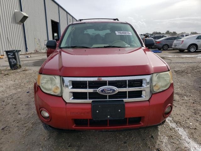 1FMCU03138KB51853 - 2008 FORD ESCAPE XLT RED photo 5