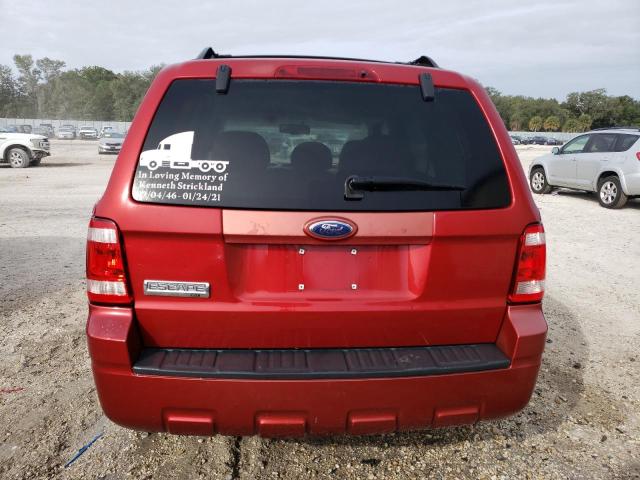 1FMCU03138KB51853 - 2008 FORD ESCAPE XLT RED photo 6