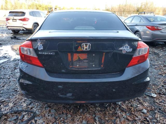 19XFB2F55CE375123 - 2012 HONDA CIVIC LX BLACK photo 6